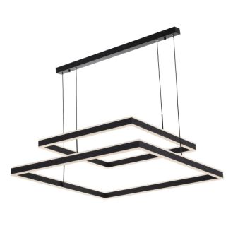 Каскадная люстра Citilux Дуэт CL719K211, LED 150 Вт, черный, современный стиль