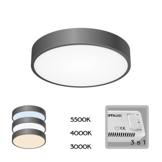Накладной светильник Citilux Купер CL72424V1, LED 24 Вт, черный/белый