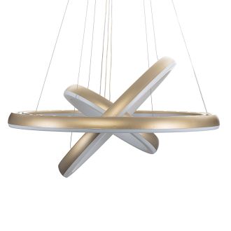 Подвесная люстра Citilux Юпитер Смарт CL730A152S, LED 170 Вт, золотой/белый