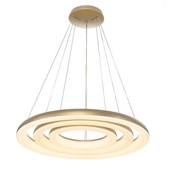 Подвесная люстра Citilux Юпитер Смарт CL730A152S, LED 170 Вт, золотой/белый