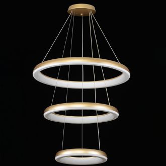 Подвесная люстра Citilux Юпитер Смарт CL730A152S, LED 170 Вт, золотой/белый