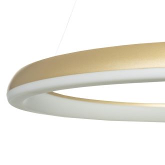 Подвесная люстра Citilux Юпитер CL730B092S, LED 95 Вт, золотой/белый