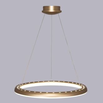 Подвесная люстра Citilux Юпитер CL730B092S, LED 95 Вт, золотой/белый