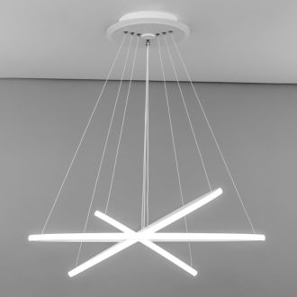 Каскадная люстра Citilux Неон Смарт CL731A090E, LED 110 Вт, белый