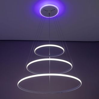 Каскадная люстра Citilux Неон Смарт CL731A090E, LED 110 Вт, белый