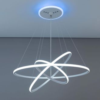 Каскадная люстра Citilux Неон Смарт CL731A090E, LED 110 Вт, белый