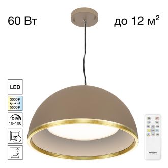 Подвесной светильник Citilux Floom CL736252, LED 45 Вт, коричневый