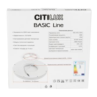 Накладной светильник Citilux Basic Line CL738241VL, LED 30 Вт, черный
