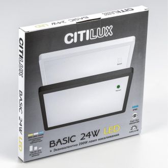 Накладной светильник Citilux Бейсик CL738K241V, LED 24 Вт, черный