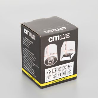 Накладной светильник Citilux Старк CL7440102, LED 12 Вт, белый/хром