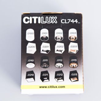 Накладной светильник Citilux Старк CL7440103, LED 12 Вт, белый/золотой