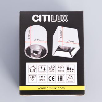 Накладной светильник Citilux Старк CL7440112, LED 12 Вт, черный/хром