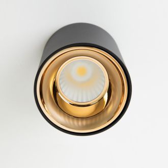 Накладной светильник Citilux Старк CL7440113, LED 12 Вт, черный/золотой