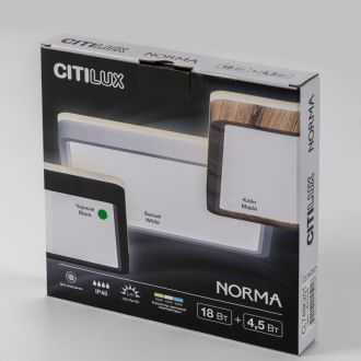 Накладной светильник Citilux Norma CL748K201, LED 23 Вт, черный/белый