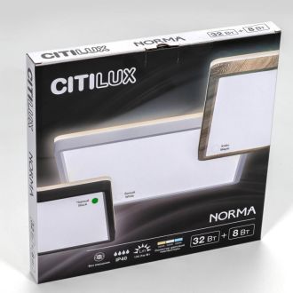 Накладной светильник Citilux Norma CL748K301, LED 40 Вт, черный/белый