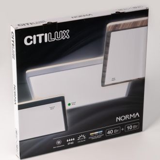 Накладной светильник Citilux Norma CL748K400, LED 50 Вт, черный/белый
