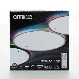 Накладной светильник Citilux Norma CL749401, LED 40 Вт, черный/белый