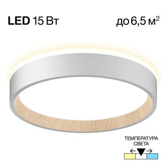 Накладной светильник Citilux Etalon CL750180, LED 15 Вт, бежевый/белый
