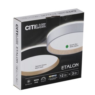 Накладной светильник Citilux Etalon CL750180, LED 15 Вт, бежевый/белый