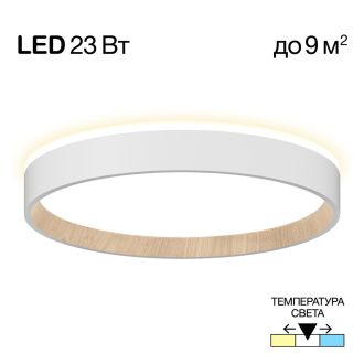 Накладной светильник Citilux Etalon CL750240, LED 23 Вт, бежевый/белый