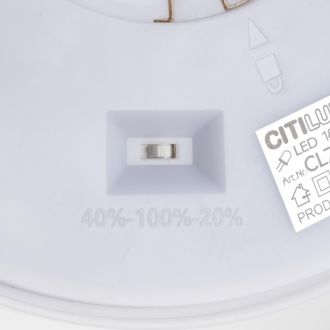 Накладной светильник Citilux Etalon CL750240, LED 23 Вт, бежевый/белый