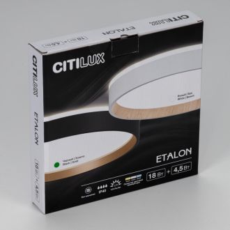 Накладной светильник Citilux Etalon CL750241, LED 23 Вт, золотой/белый