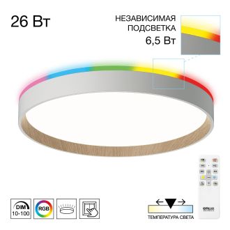 Накладной светильник Citilux Etalon CL750320R, LED 33 Вт, белый