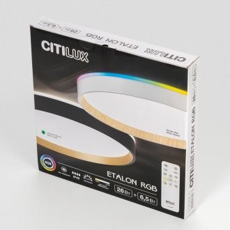Накладной светильник Citilux Etalon CL750321R, LED 33 Вт, черный/белый