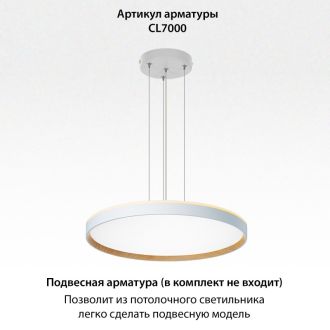 Накладной светильник Citilux Etalon CL750500R, LED 50 Вт, белый