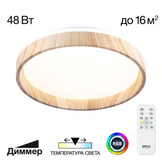 Накладной светильник Citilux Enzo CL753352G, LED 48 Вт, белый