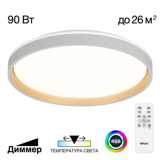 Накладной светильник Citilux Enzo CL753510G, LED 90 Вт, белый