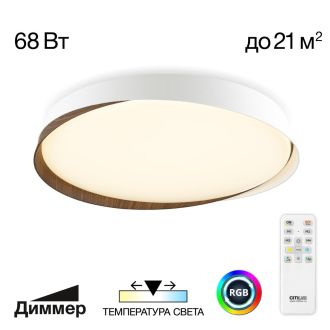 Накладной светильник Citilux Bonny CL754450G, LED 68 Вт, белый