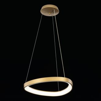 Подвесной светильник Citilux Genka smart CL756A042, LED 55 Вт, золотой/белый