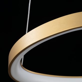 Подвесной светильник Citilux Genka smart CL756A042, LED 55 Вт, золотой/белый
