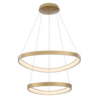 Подвесная люстра Citilux Genka smart CL756A072, LED 160 Вт, золотой/белый