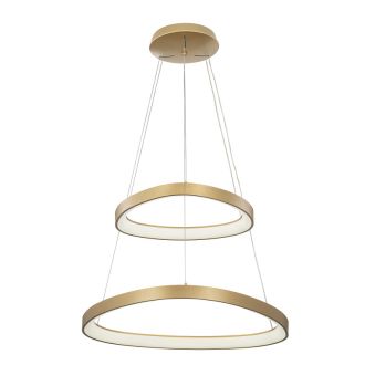 Подвесная люстра Citilux Genka smart CL756A072, LED 160 Вт, золотой/белый