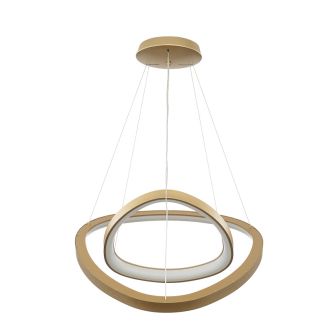 Подвесная люстра Citilux Genka smart CL756A072, LED 160 Вт, золотой/белый
