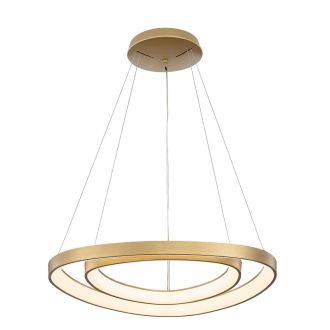 Подвесная люстра Citilux Genka smart CL756A072, LED 160 Вт, золотой/белый