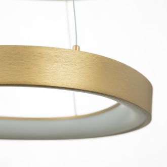 Подвесная люстра Citilux Genka smart CL756A072, LED 160 Вт, золотой/белый