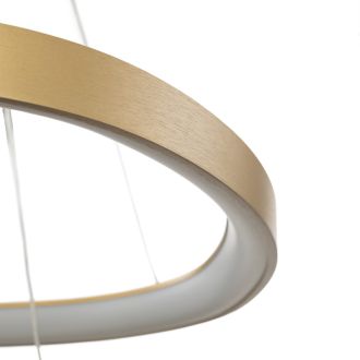 Подвесная люстра Citilux Genka smart CL756A072, LED 160 Вт, золотой/белый