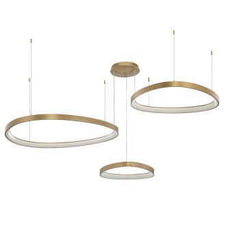 Каскадная люстра Citilux Genka smart CL756A092, LED 240 Вт, золотой/белый