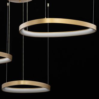 Каскадная люстра Citilux Genka smart CL756A092, LED 240 Вт, золотой/белый