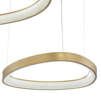 Каскадная люстра Citilux Genka smart CL756A092, LED 240 Вт, золотой/белый