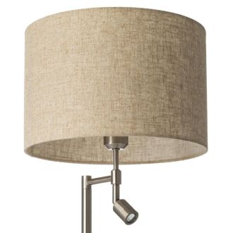 Настольная лампа Citilux Duplet CL801011, E27, 40 Вт, хром матовый/бежевый
