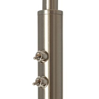 Торшер Citilux Duplet CL801021, E27, 60 Вт, хром матовый/бежевый