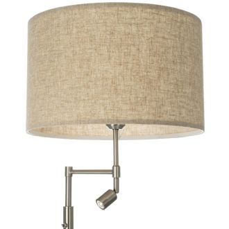 Торшер Citilux Duplet CL801021, E27, 60 Вт, хром матовый/бежевый