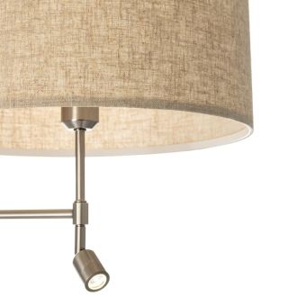 Торшер Citilux Duplet CL801021, E27, 60 Вт, хром матовый/бежевый