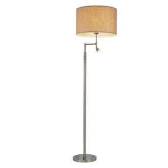 Торшер Citilux Duplet CL801021, E27, 60 Вт, хром матовый/бежевый
