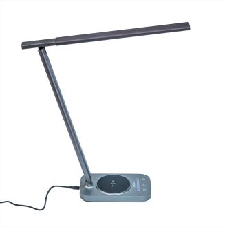 Настольная лампа Citilux Ньютон CL803052, LED 9 Вт, хром/серый