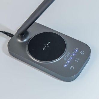 Настольная лампа Citilux Ньютон CL803052, LED 9 Вт, хром/серый